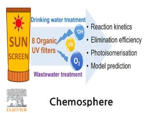 Elimination efficiency of organic UV filters during ozonation and UV/H2O2 treatment of drinking water and wastewater effluent